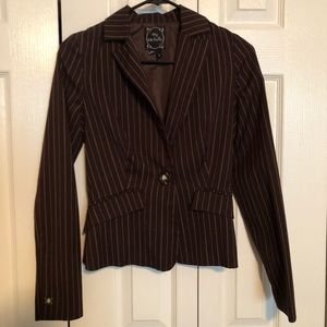 Brown pin stripe blazer